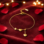 Shoperly B-134 18k Gold Plated Stainless Steel Tarnish Free Waterproof Female Jewellery