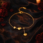 Shoperly B-134 18k Gold Plated Stainless Steel Tarnish Free Waterproof Female Jewellery