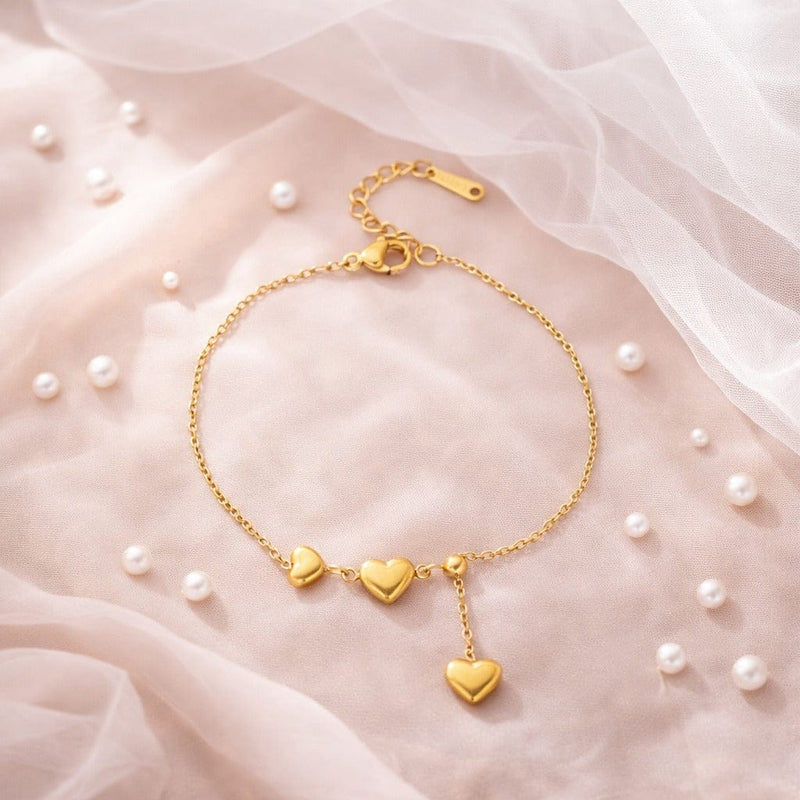 Shoperly B-134 18k Gold Plated Stainless Steel Tarnish Free Waterproof Female Jewellery