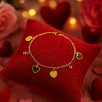 Shoperly B-136 18k Gold Plated Stainless Steel Tarnish Free Waterproof Female Jewellery