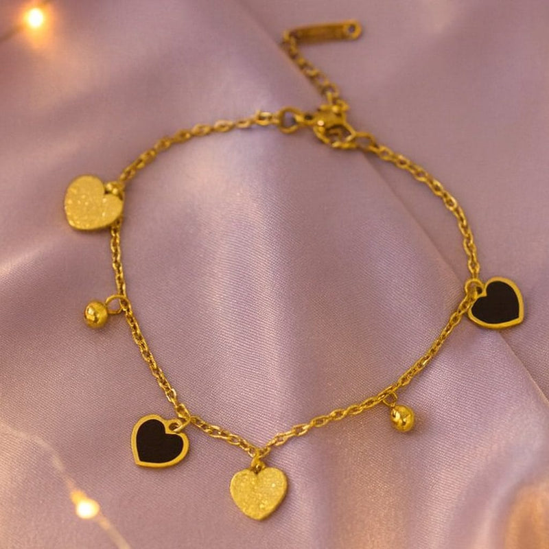 Shoperly B-136 18k Gold Plated Stainless Steel Tarnish Free Waterproof Female Jewellery