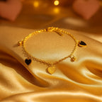 Shoperly B-136 18k Gold Plated Stainless Steel Tarnish Free Waterproof Female Jewellery