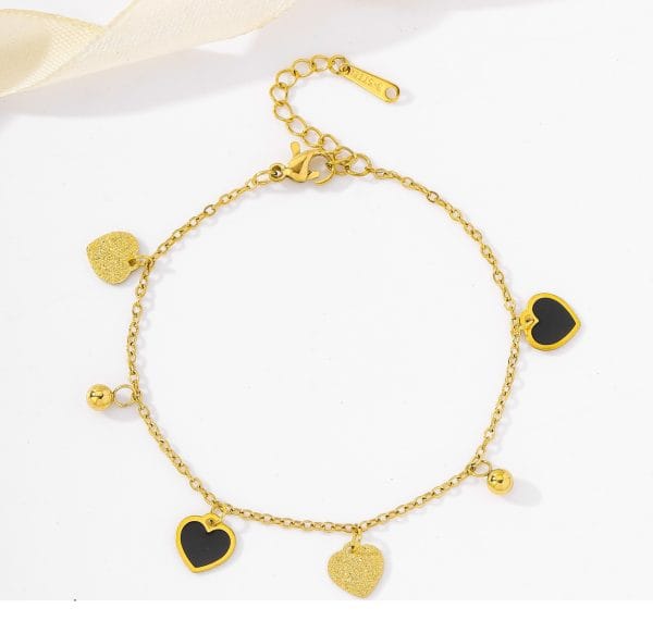 Shoperly B-136 18k Gold Plated Stainless Steel Tarnish Free Waterproof Female Jewellery