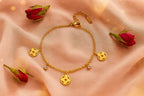 Shoperly B-139 18k Gold Plated Stainless Steel Tarnish Free Waterproof Female Jewellery