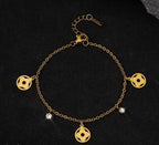 Shoperly B-139 18k Gold Plated Stainless Steel Tarnish Free Waterproof Female Jewellery