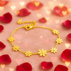Shoperly B-140 18k Gold Plated Stainless Steel Tarnish Free Waterproof Female Jewellery
