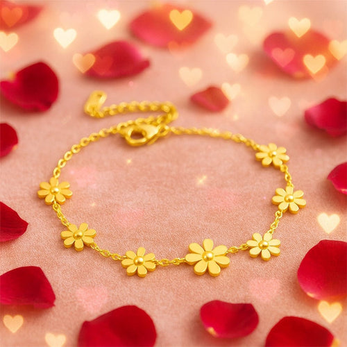 Shoperly B-140 18k Gold Plated Stainless Steel Tarnish Free Waterproof Female Jewellery