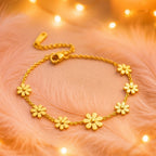 Shoperly B-140 18k Gold Plated Stainless Steel Tarnish Free Waterproof Female Jewellery