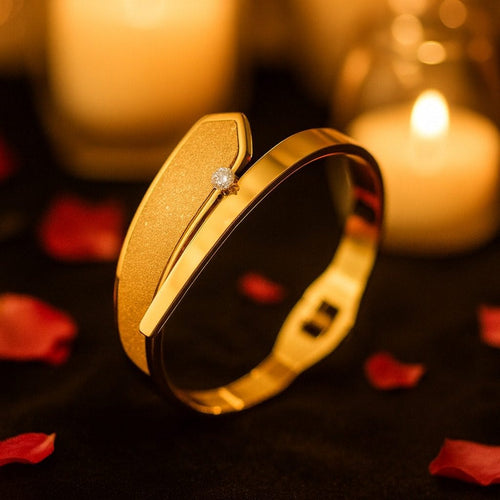 Shoperly B-142  18k Gold Plated Stainless Steel Tarnish Free Waterproof Female Jewellery