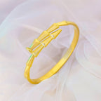 Shoperly B-144  18k Gold Plated Stainless Steel Tarnish Free Waterproof Female Jewellery