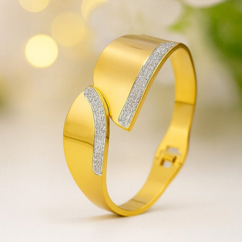 Shoperly B-145  18k Gold Plated Stainless Steel Tarnish Free Waterproof Female Jewellery