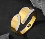 Shoperly B-145  18k Gold Plated Stainless Steel Tarnish Free Waterproof Female Jewellery