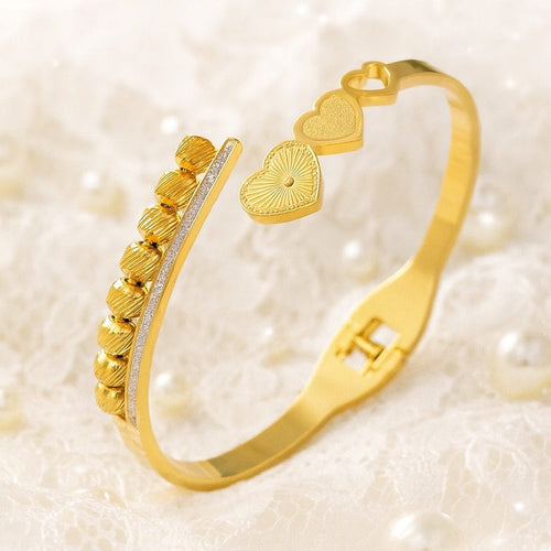 Shoperly B-146  18k Gold Plated Stainless Steel Tarnish Free Waterproof Female Jewellery