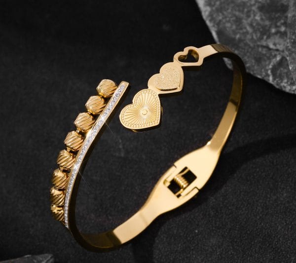 Shoperly B-146  18k Gold Plated Stainless Steel Tarnish Free Waterproof Female Jewellery