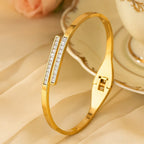 Shoperly B-147  18k Gold Plated Stainless Steel Tarnish Free Waterproof Female Jewellery
