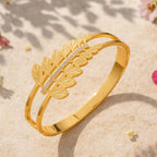 Shoperly B-151  18k Gold Plated Stainless Steel Tarnish Free Waterproof Female Jewellery