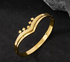Shoperly B-153  18k Gold Plated Stainless Steel Tarnish Free Waterproof Female Jewellery