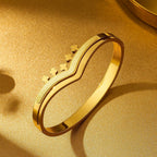 Shoperly B-153  18k Gold Plated Stainless Steel Tarnish Free Waterproof Female Jewellery