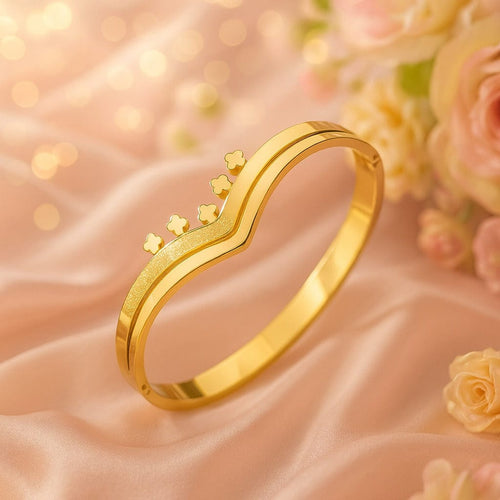 Shoperly B-153  18k Gold Plated Stainless Steel Tarnish Free Waterproof Female Jewellery
