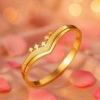 Shoperly B-153  18k Gold Plated Stainless Steel Tarnish Free Waterproof Female Jewellery