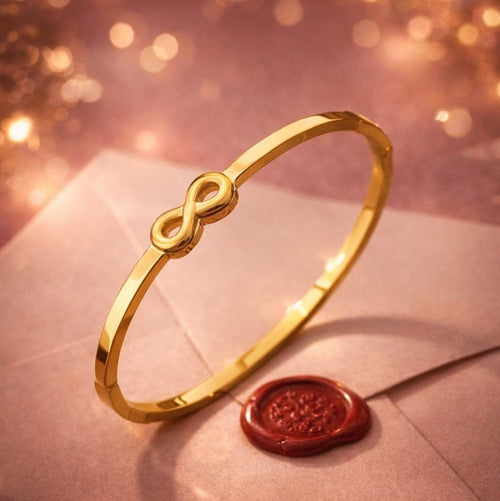 Shoperly B-155 18k Gold Plated Stainless Steel Tarnish Free Waterproof Female Jewellery