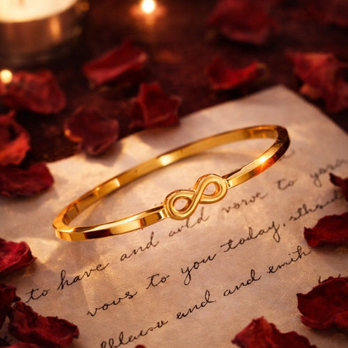 Shoperly B-155 18k Gold Plated Stainless Steel Tarnish Free Waterproof Female Jewellery