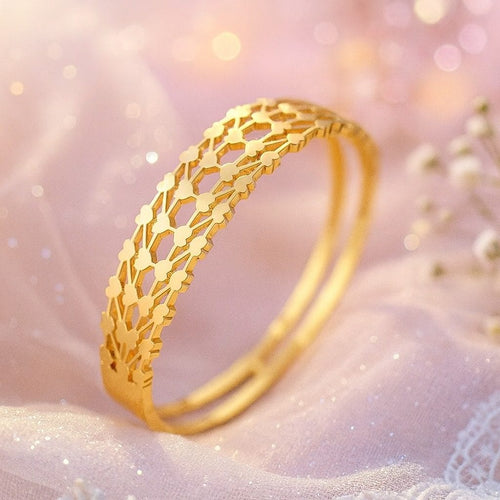 Shoperly B-156  18k Gold Plated Stainless Steel Tarnish Free Waterproof Female Jewellery