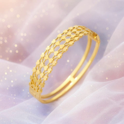 Shoperly B-156  18k Gold Plated Stainless Steel Tarnish Free Waterproof Female Jewellery