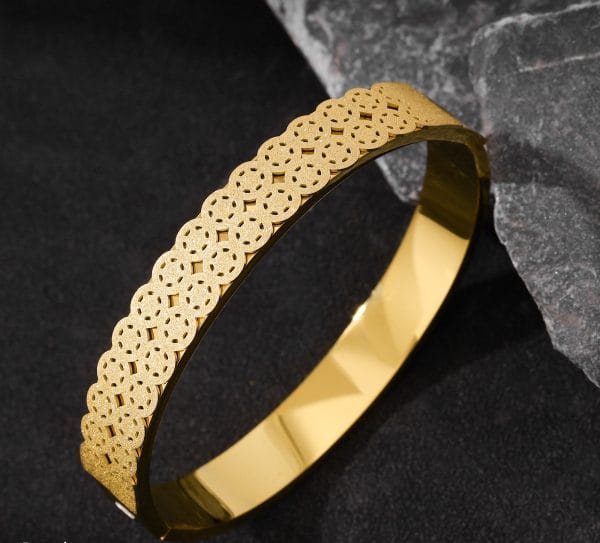 Shoperly B-159  18k Gold Plated Stainless Steel Tarnish Free Waterproof Female Jewellery