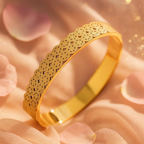Shoperly B-159  18k Gold Plated Stainless Steel Tarnish Free Waterproof Female Jewellery