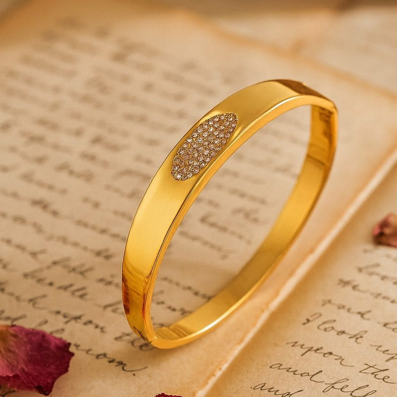 Shoperly B-163  18k Gold Plated Stainless Steel Tarnish Free Waterproof Female Jewellery