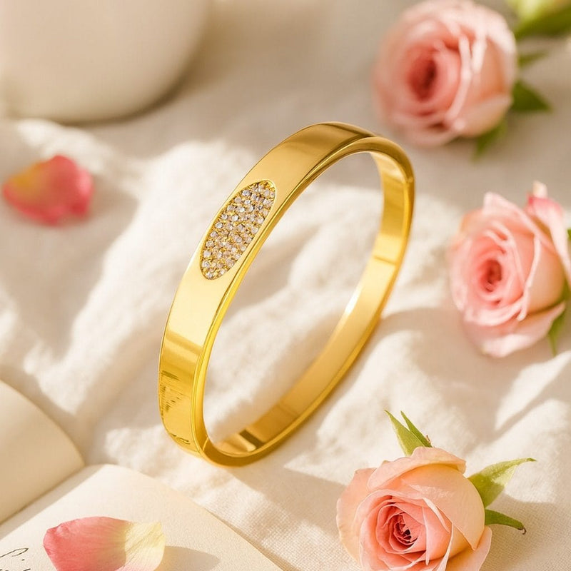 Shoperly B-163  18k Gold Plated Stainless Steel Tarnish Free Waterproof Female Jewellery