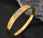Shoperly B-163  18k Gold Plated Stainless Steel Tarnish Free Waterproof Female Jewellery