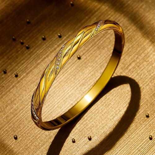 Shoperly B-164 18k Gold Plated Stainless Steel Tarnish Free Waterproof Female Jewellery