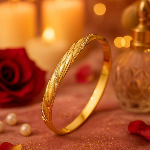 Shoperly B-164 18k Gold Plated Stainless Steel Tarnish Free Waterproof Female Jewellery