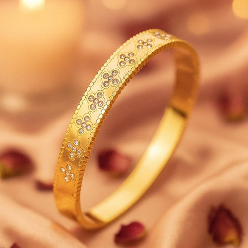 Shoperly B-165  18k Gold Plated Stainless Steel Tarnish Free Waterproof Female Jewellery
