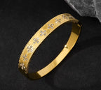 Shoperly B-165  18k Gold Plated Stainless Steel Tarnish Free Waterproof Female Jewellery