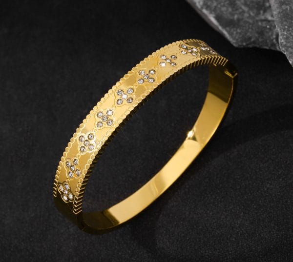 Shoperly B-165  18k Gold Plated Stainless Steel Tarnish Free Waterproof Female Jewellery