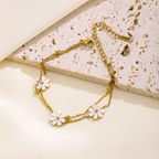 Shoperly B-169 18k Gold Plated Stainless Steel Tarnish Free Waterproof Female Jewellery