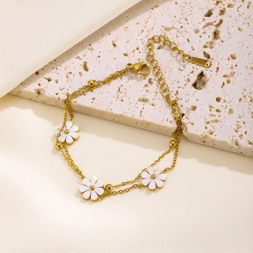 Shoperly B-169 18k Gold Plated Stainless Steel Tarnish Free Waterproof Female Jewellery