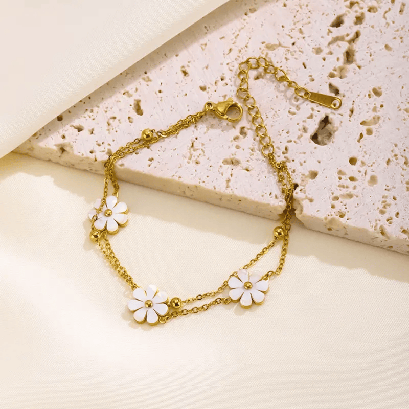 Shoperly B-169 18k Gold Plated Stainless Steel Tarnish Free Waterproof Female Jewellery