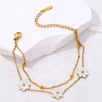 Shoperly B-169 18k Gold Plated Stainless Steel Tarnish Free Waterproof Female Jewellery