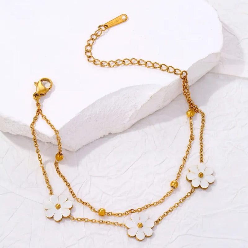 Shoperly B-169 18k Gold Plated Stainless Steel Tarnish Free Waterproof Female Jewellery