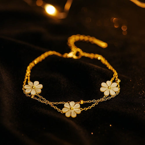 Shoperly B-169 18k Gold Plated Stainless Steel Tarnish Free Waterproof Female Jewellery