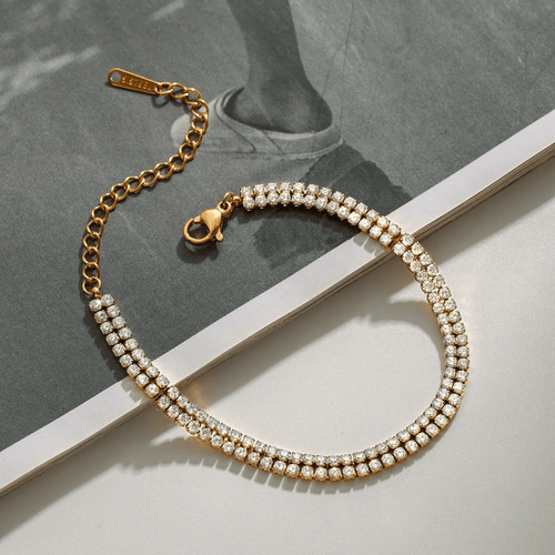 Shoperly B-171-18k Gold Plated Stainless Steel Tarnish Free Waterproof Female Jewellery