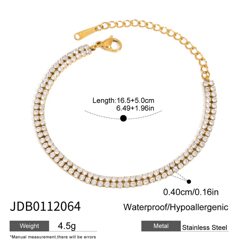 Shoperly B-171-18k Gold Plated Stainless Steel Tarnish Free Waterproof Female Jewellery