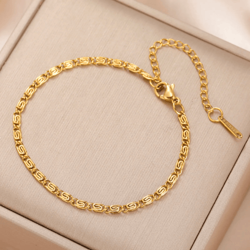 Shoperly B-172-18k Gold Plated Stainless Steel Tarnish Free Waterproof Female Jewellery