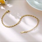 Shoperly B-172-18k Gold Plated Stainless Steel Tarnish Free Waterproof Female Jewellery