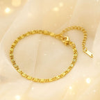 Shoperly B-172-18k Gold Plated Stainless Steel Tarnish Free Waterproof Female Jewellery