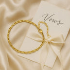 Shoperly B-172-18k Gold Plated Stainless Steel Tarnish Free Waterproof Female Jewellery